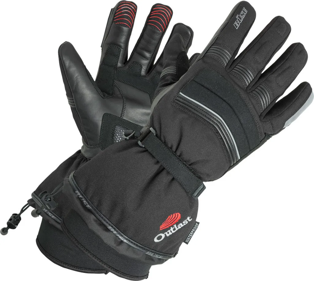 Gants Büse Outlast avec régulation thermique active et cuir renforcé