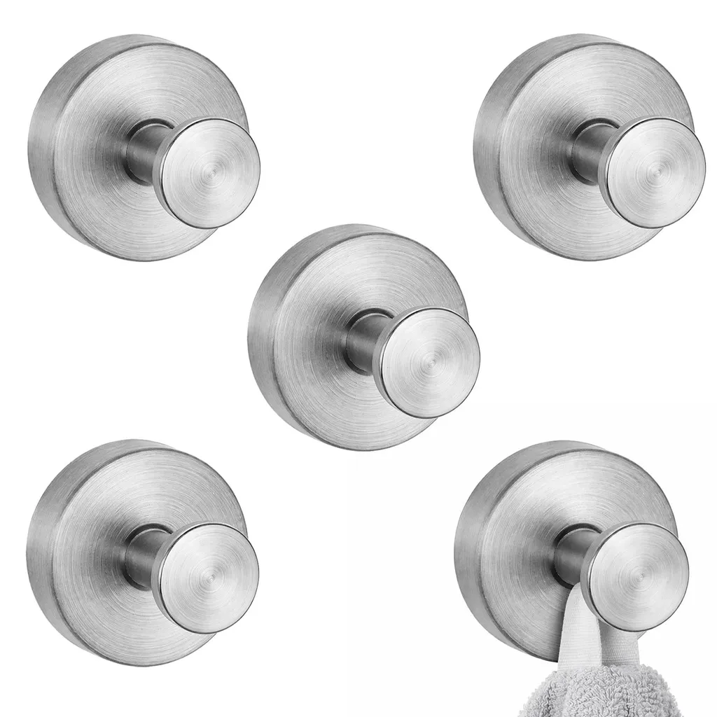 Accroche Serviette Ventouse sans Perçage Inox pour Douche et Cuisine