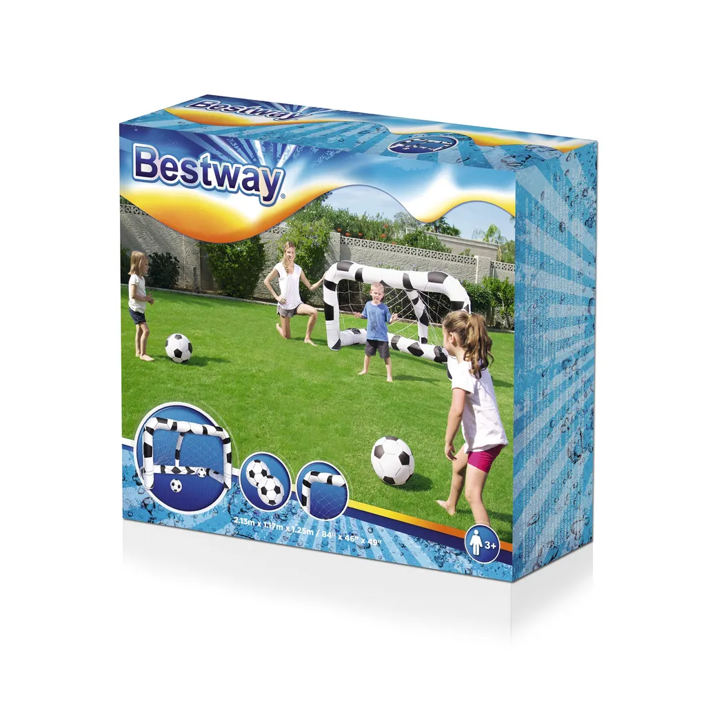 But de football gonflable Bestway 52058 avec 2 ballons pour enfants - 10