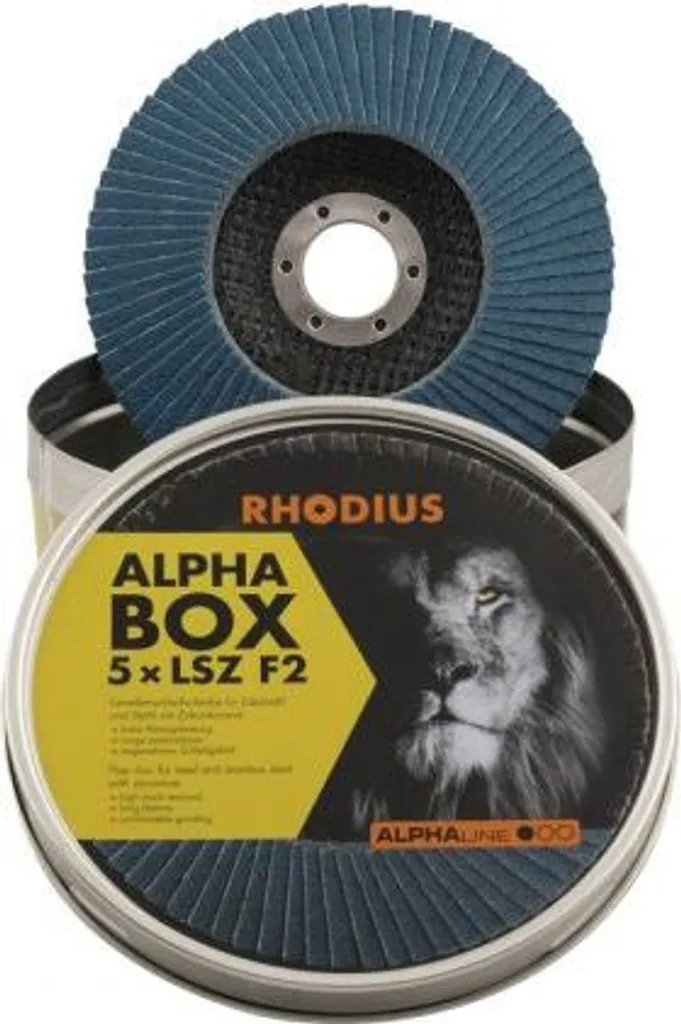 Stock 10x Rhodius LSZ F2 125x22mm Grana 60 - Top Prezzo/Resa
