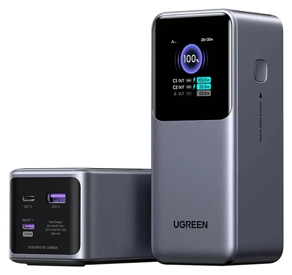Batterie Externe Ugreen 130W 20000mAh pour Ordinateur et Smartphone