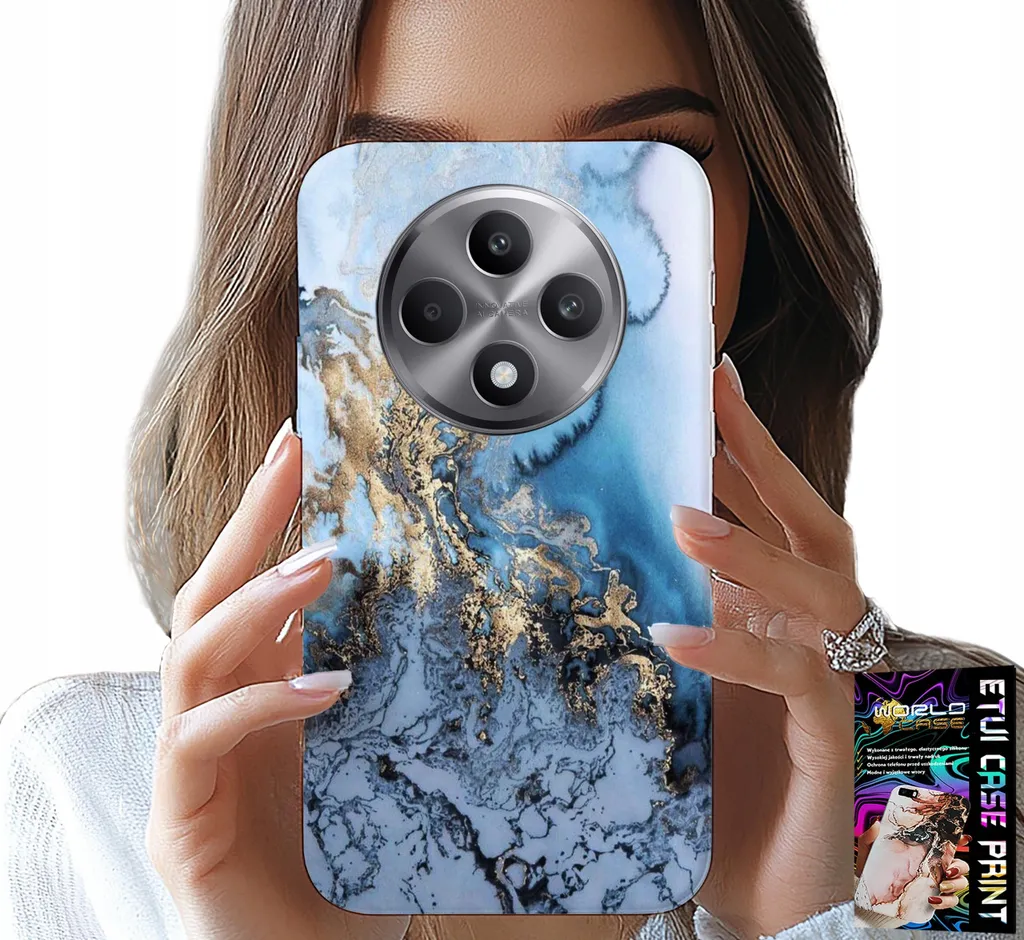 Cover Chic Oppo Reno12 F 5G | Custodia Marmo e Vetro Effetto Specchio