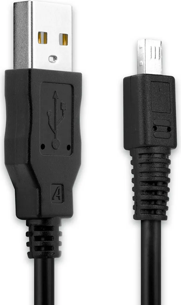 subtel Cavo USB 1.5m compatibile con Sony Cyber-shot DSC-S30 DSC-S50 DSC-S70 DSC-F505 DSC-F505V C-200 Zoom Filo carica Cavetto dati USB A 2.0 PVC nero, per fotocamera
