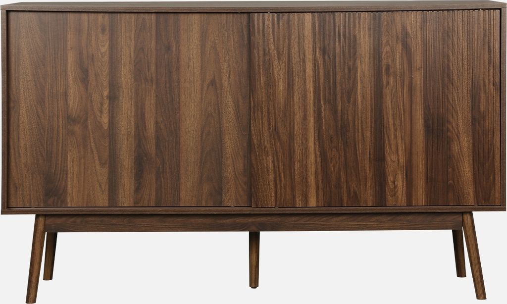 sweeek - Skandinavisches Sideboard mit Holzdekor - Dunkles Produktbild 4