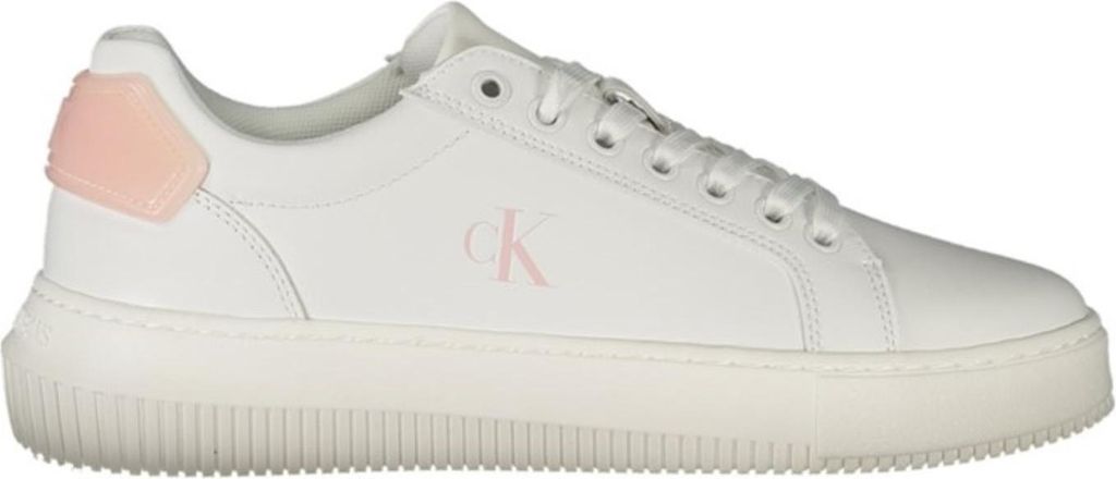 Damen Sportschuh: Weiß, Rosa Details, Herausnehmbares Fußbett