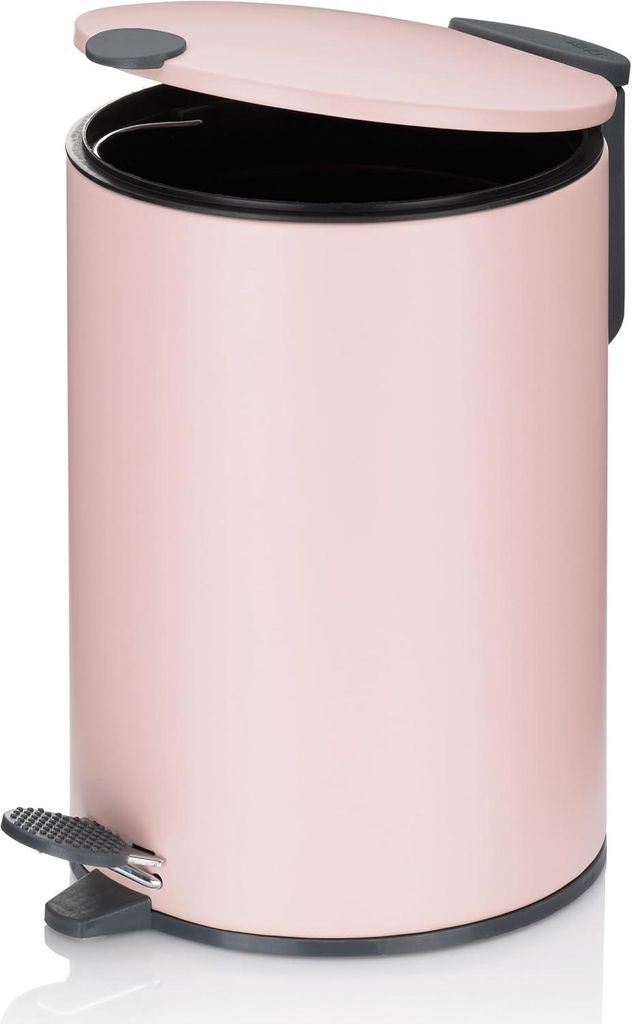 Poubelle à pédale 3l rose nuage - Kela Line - 23617 - mats Image du produit 