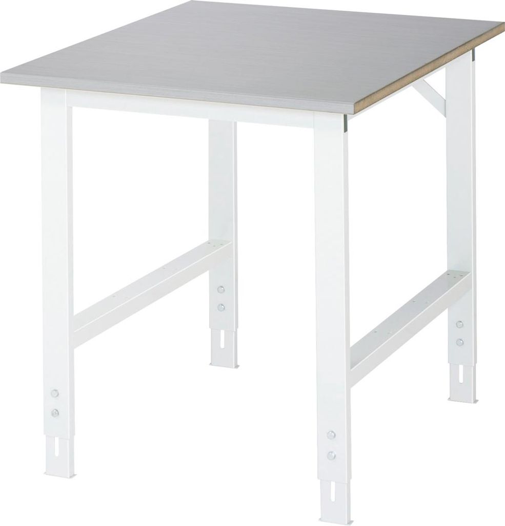 Arbeitstisch - höhenverstellbar 760 - 1.080 mm - 750 x 1.000 mm (BxT) - Traglast 500 kg - Edelstahlblechbelag