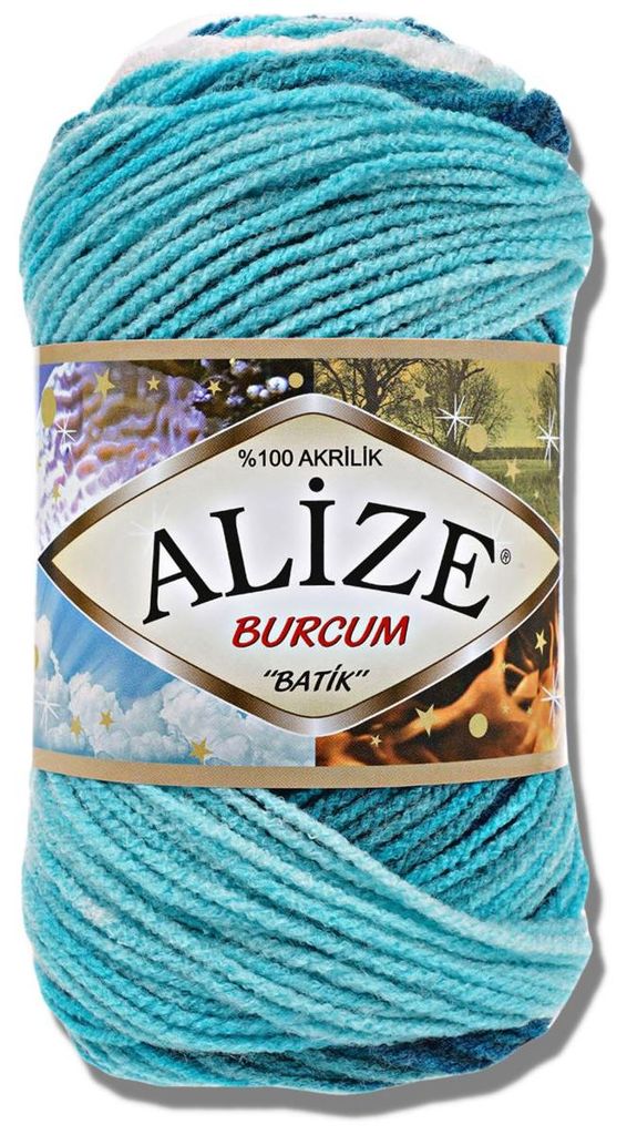 Alize 1x 100g Burcum Batik Wolle mit Farbverlauf, Häkeln, Stricken (1892)