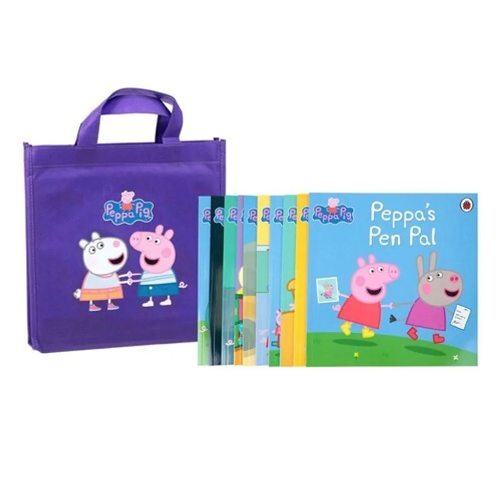 Set de sacs violet Peppa Pig pour enfant avec sac à dos et trousse