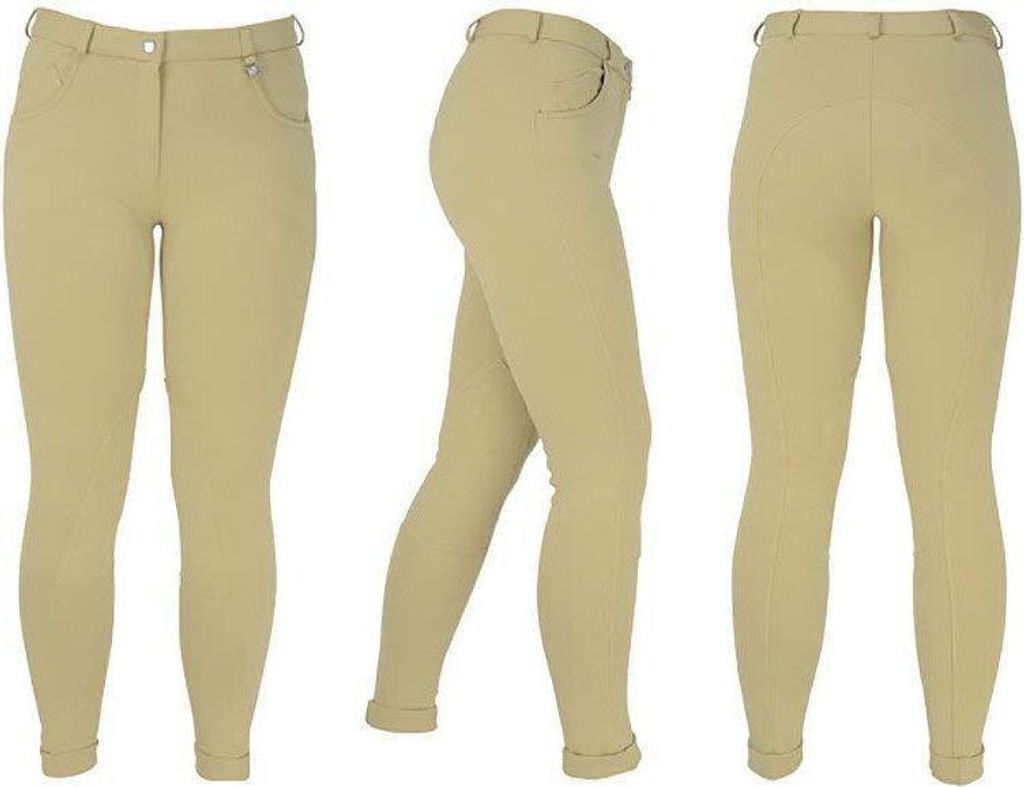 HyPERFORMANCE Kinder Reithose Burton BZ1476 (Bund 51 cm) (Beige)