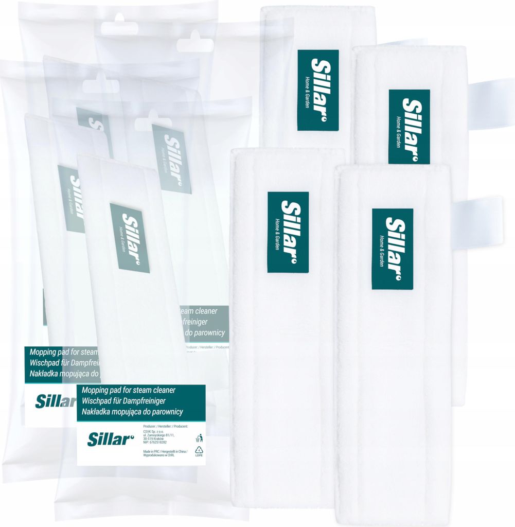 Sillar 4x Mikrofaser Bodendüse Tuchset für Kärcher Dampfreiniger EasyFix SC1 SC2 SC3 SC4 SC5 Ersatztücher Kärcher