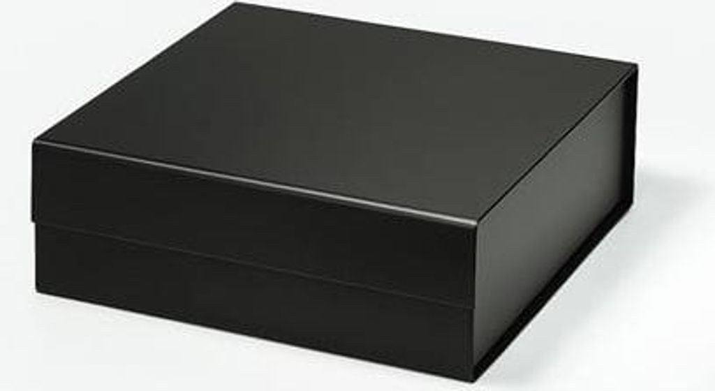 Magnetische Geschenkbox Schwarz 235 x 235 x 80 mm Produktbild 