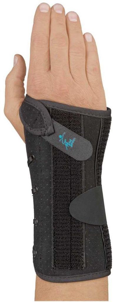 Basko Wrist Lacer Handgelenkbandage - M - Links - Schwarz - Kurz