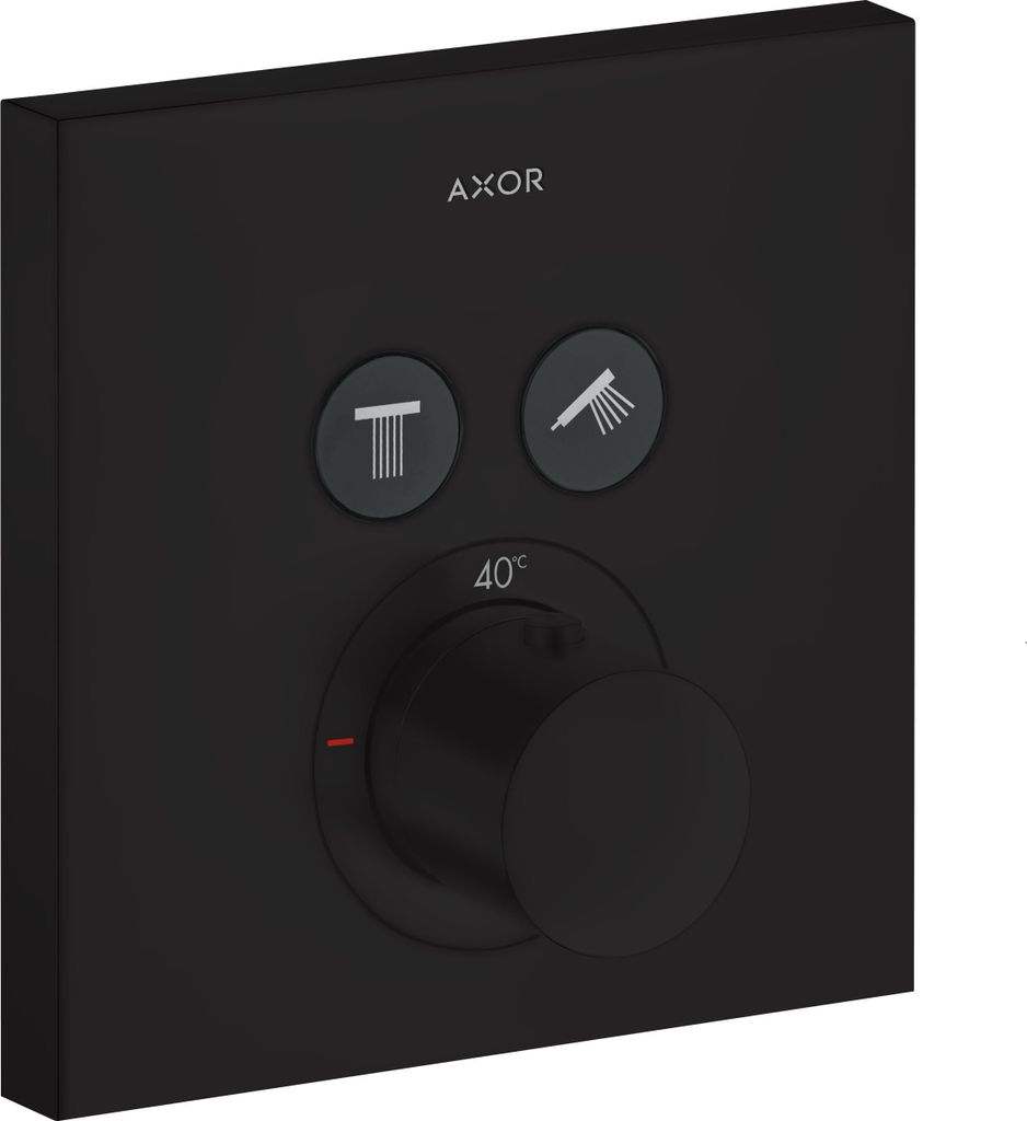 hansgrohe AXOR Starck ShowerSelect Square Thermostat Unterputzmodell für 2 Verbraucher, 36715670
