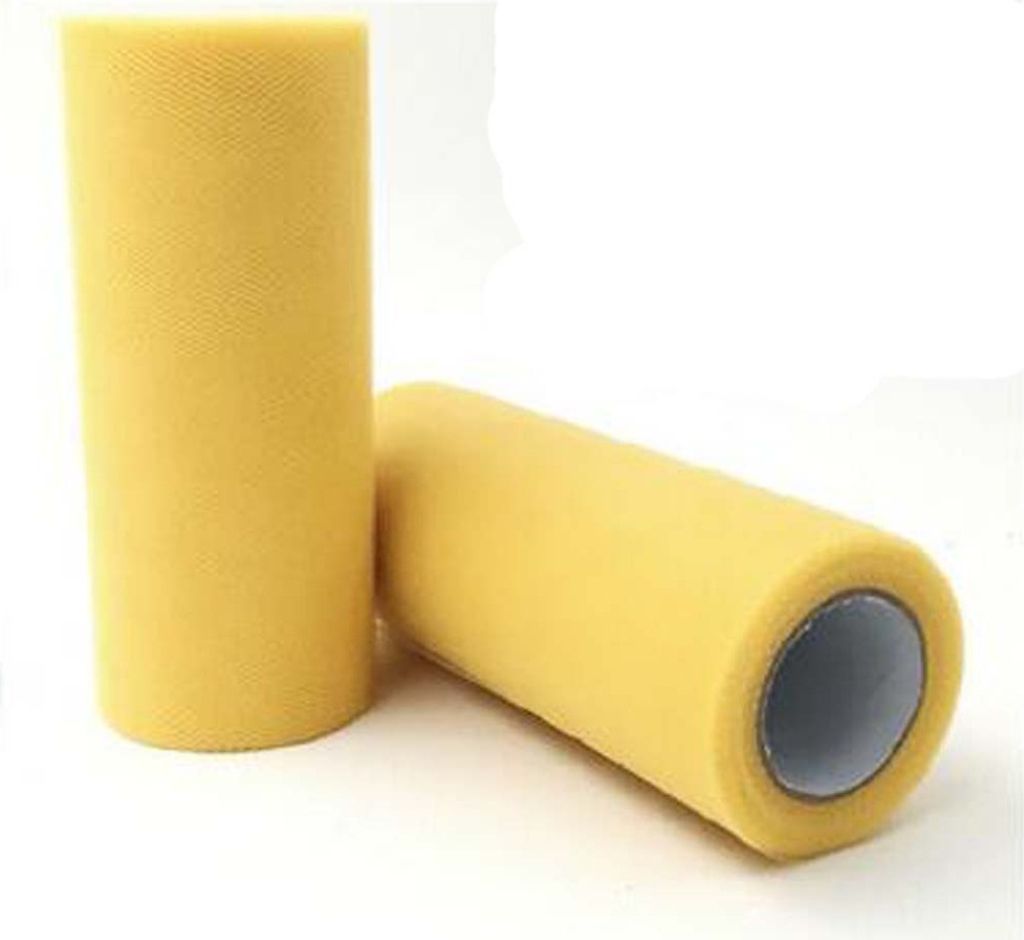 Tüllstoff 2 Rollen Bunt Tüll Meterware Tüll Rolle, Tüll Stoff Rollen, 15cm x 90M Tüllband Tüll Dekostoff, Tüllrolle für DIY Basteln Tutu R...