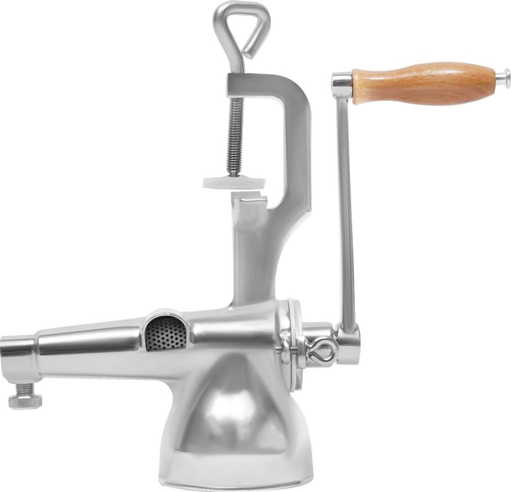 Saftpresse - Manuelle Handpresse - 304 Edelstahl - Für Weizengras, Orangen, Trauben - 20x32 cm - Silber