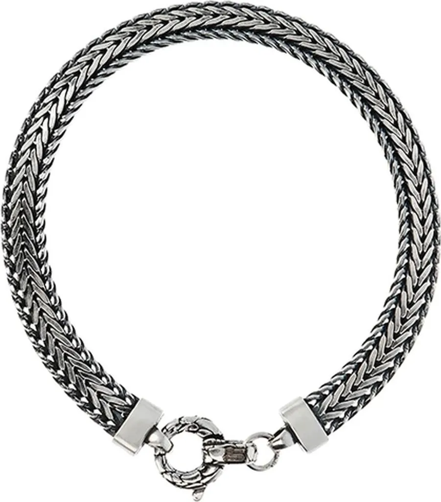 Albert M. WSOX00359.S 19cm Bracciale Uomo Minimal Argento 925