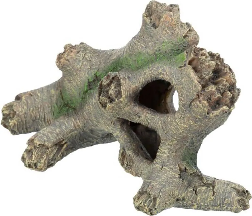 Tronco Artificiale 21cm Resina Poliestere - Pulizia Facile per Acquari