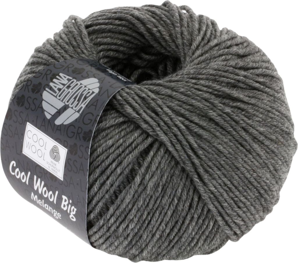 Lana Grossa - Cool Wool Big 0617 dunkelgrau meliert Produktbild 