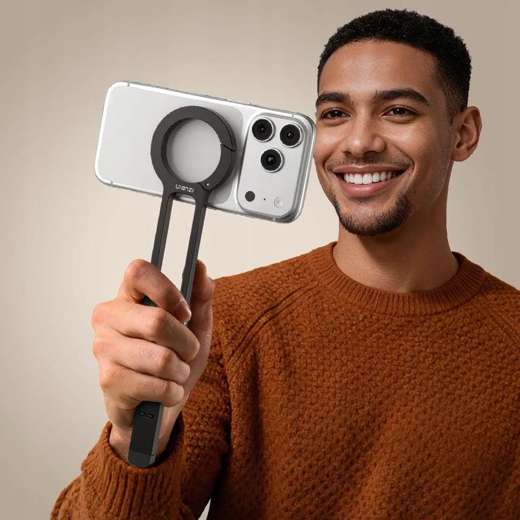 Support iPhone MagSafe pour Vlogging et Selfie Grip Métal ULANZI MA57 - 4