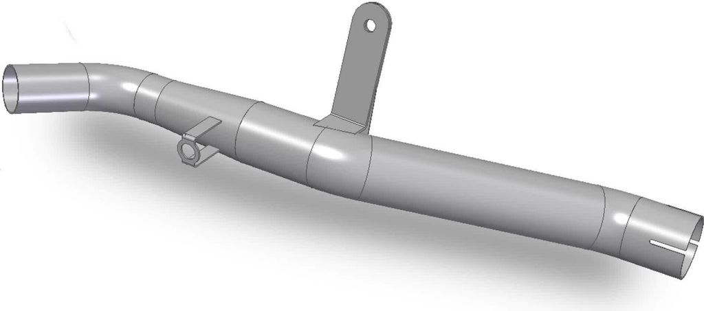 MIVV Inox Katalysator-Entfernungspipe für MOTO MORINI X-Cape