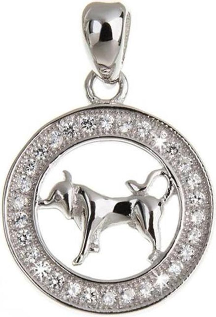 SILBERKETTEN STORE Anhänger Sternzeichen - 925 Silber - Stier