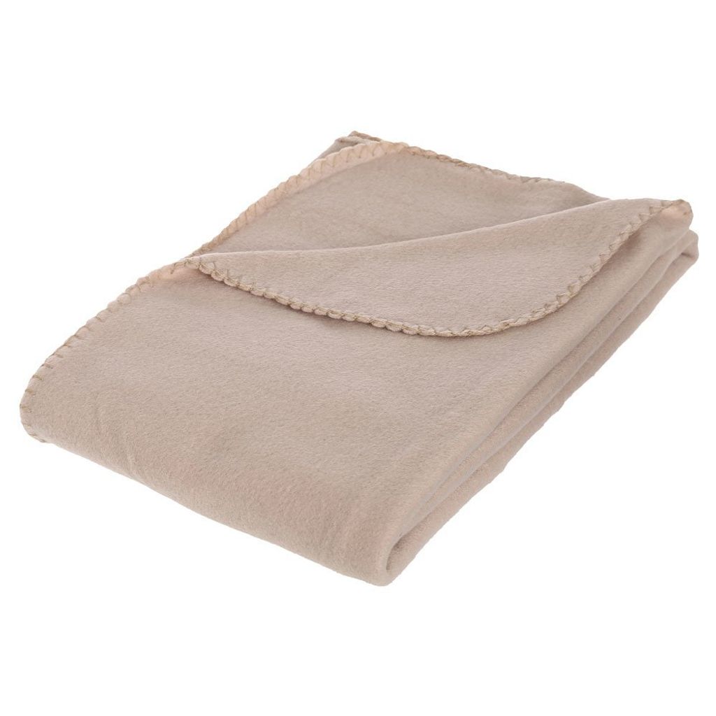Fleecedecke "polar" beige 125x150cm - Atmosphera créateur d'intérieur