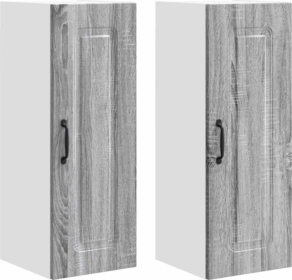 Mobile Cucina Kalmar 2 Pezzi Grigio Sonoma 30x31x80 | Arredo Salvaspazio