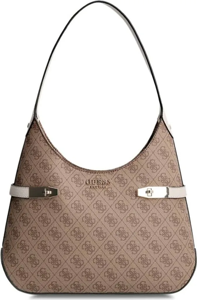Cabas Guess en similicuir bleu - Sac porté main chic avec bandoulière