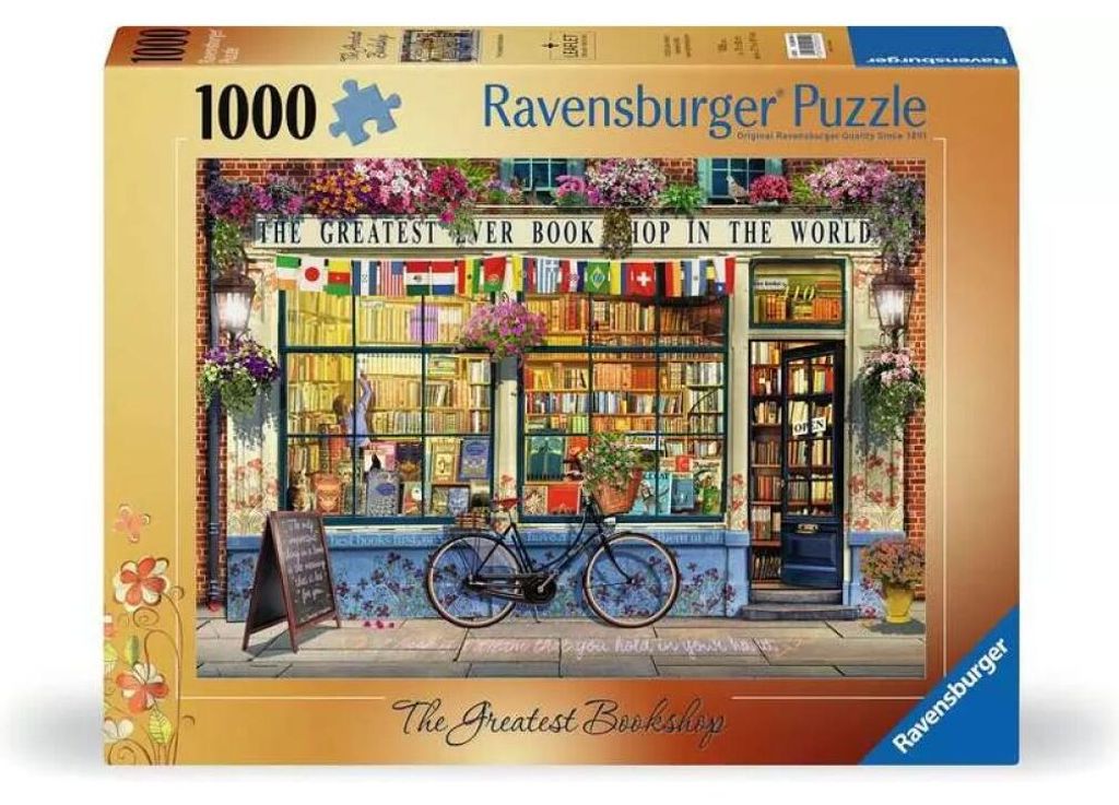 Ravensburger Puzzleshop-TV, 1000 stukjes Productafbeelding 