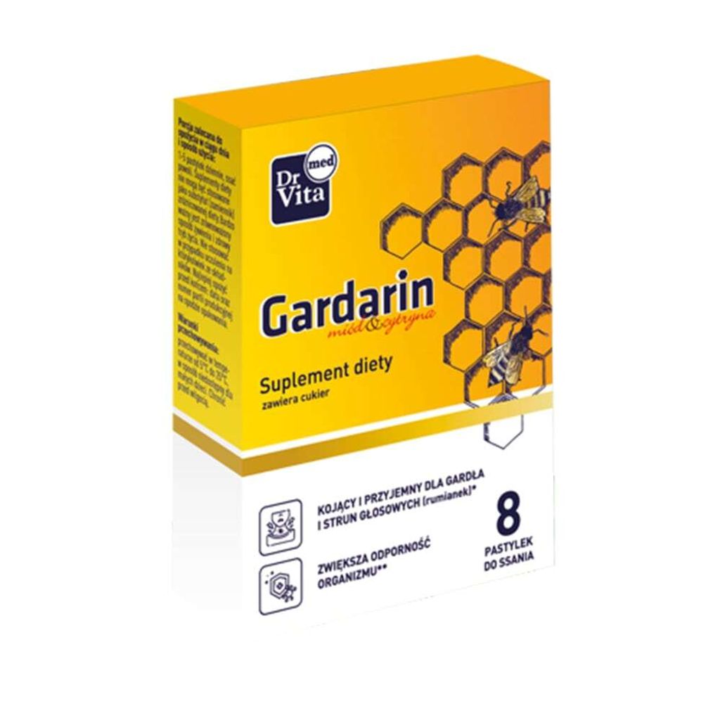 Gardarin Honey & Lemon Dietary Supplement 8 Lozenges