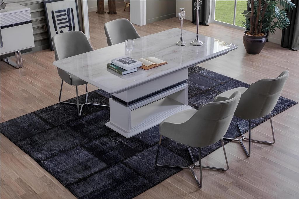 Modern Esszimmer Set Besteht aus 5tlg. Esstisch und 4x Stühle Neuheit