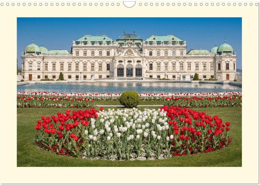 An der schönen blauen Donau - Ein Spaziergang in Wien (Wandkalender 2026 DIN A3 quer), CALVENDO Monatskalender