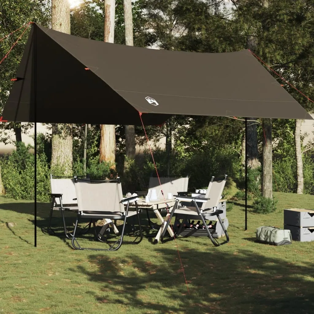 Abri Tarp ZMH 438x376 cm Solution Anti-Pluie et Soleil pour Extérieur