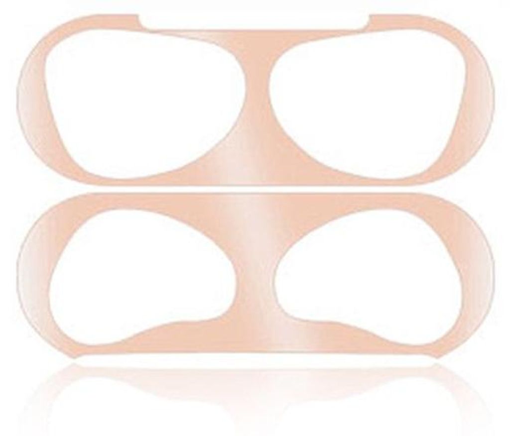 Siegelschutz für Airpod 3 Metall staubdichter Schutzaufkleber Roségold