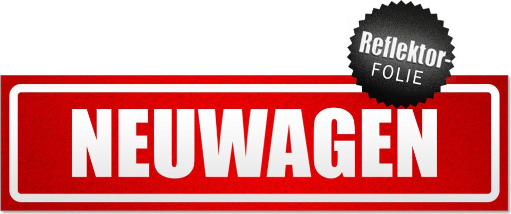 Neuwagen invertiert Magnetschild Schild magnetisch