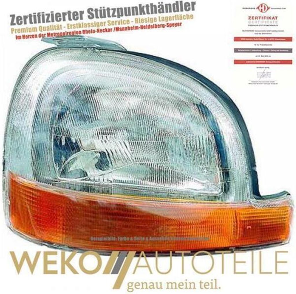 Scheinwerfer rechts DIEDERICHS 4412682 für RENAULT