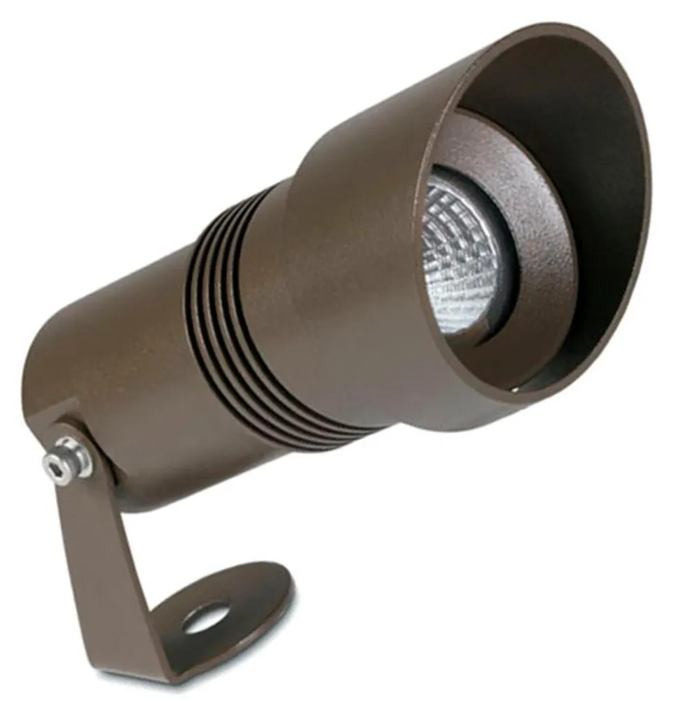 Luminaire extérieur LED étanche IP65 finition marron 3W COB LEDS-C4 3000K