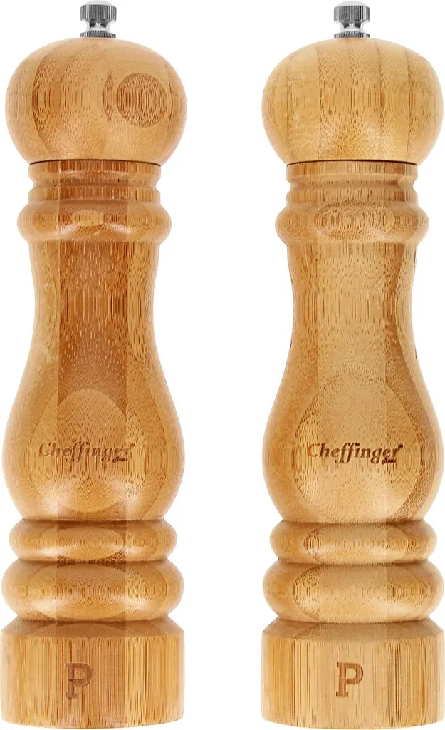 Set Macina Sale e Pepe Cheffinger Bambù Moderno | Regolazione Ceramica