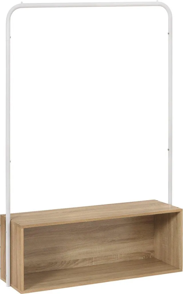 Porte-manteau moderne avec étagère à chaussures bois pour petit espace