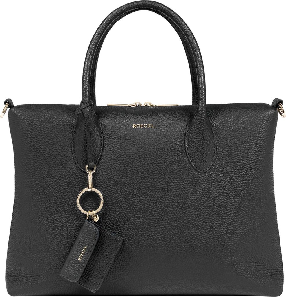 ROECKL Leder Shopper Utensilientasche Dora Medium Black schwarz