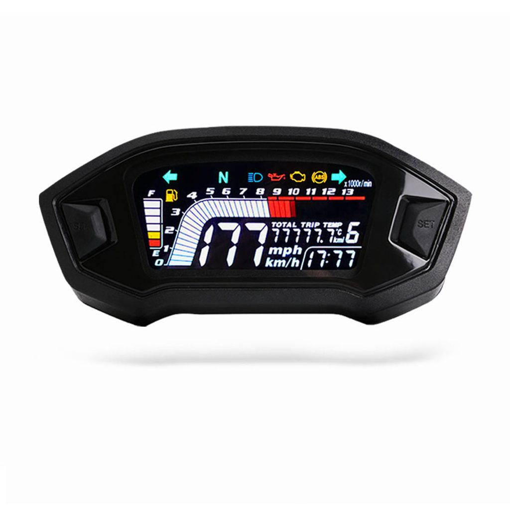 Universal Motorrad  Digital Tacho Tachometer Drehzahlmesser