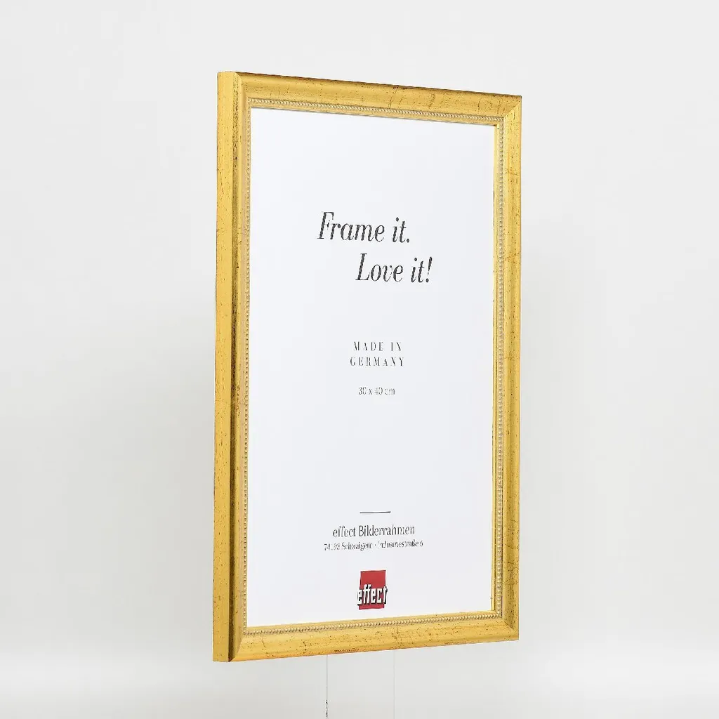 Cornice Oro A6 10,5x14,8 cm con Vetro Museo | Design Luxury Profilo 85 - 10