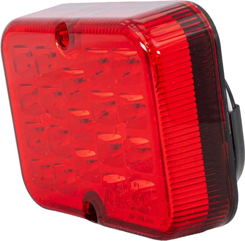 Feu de brouillard arrière à LED rouge 12V de forme carrée pour camions - 9