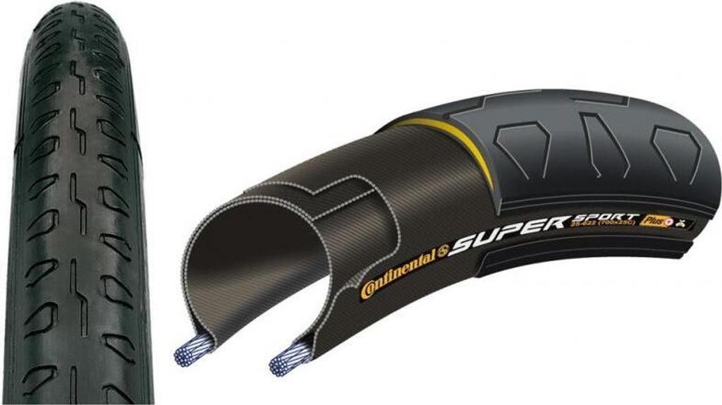 Continental Super Sport Plus 27x1 1/8 (28-630) - fil, noir Image du produit 