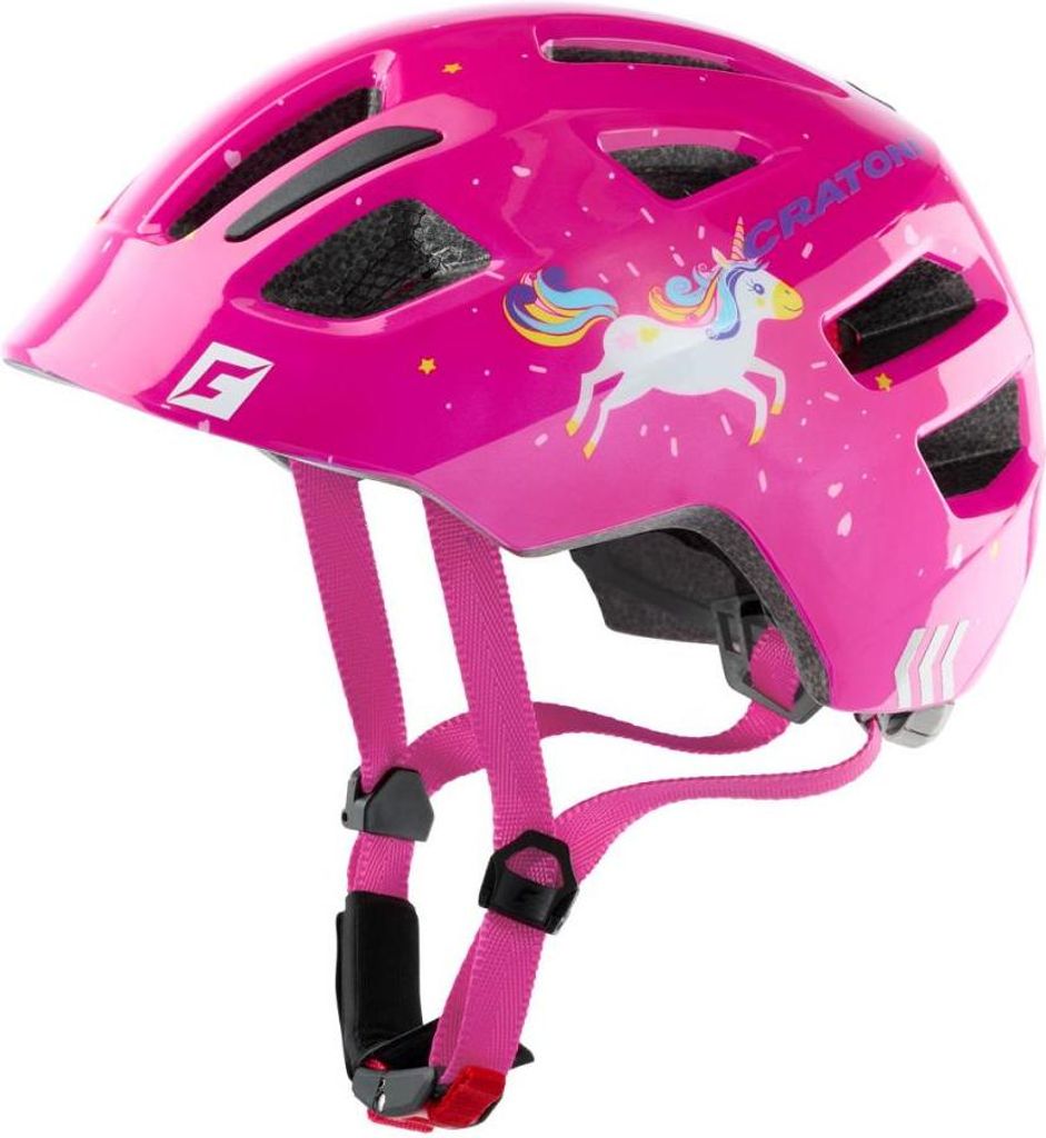 CRATONI Kinder-Fahrradhelm Maxster pink glanz Produktbild 