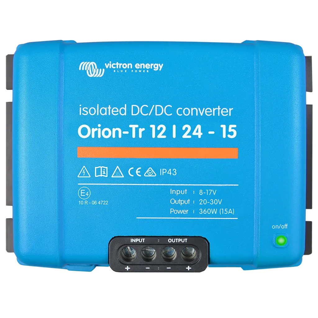 Alimentez vos Appareils 24V sur Batterie 12V avec le Victron Orion-Tr 15A