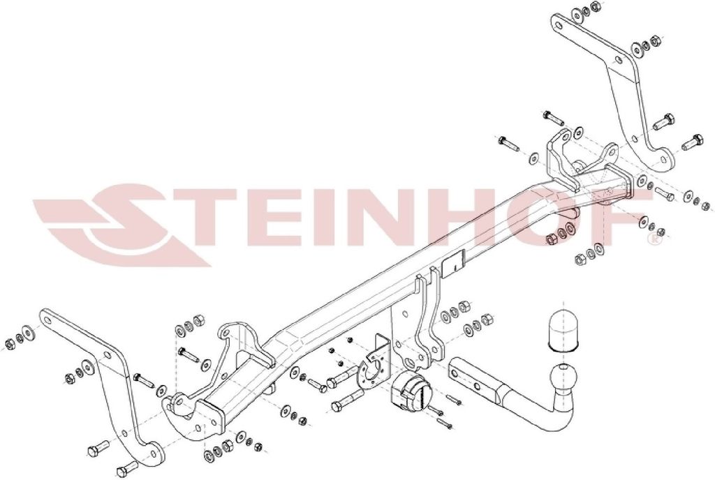 Z547544 Anhängerkupplung passend für PEUGEOT 3008 II 05/2016-11/2023 starr