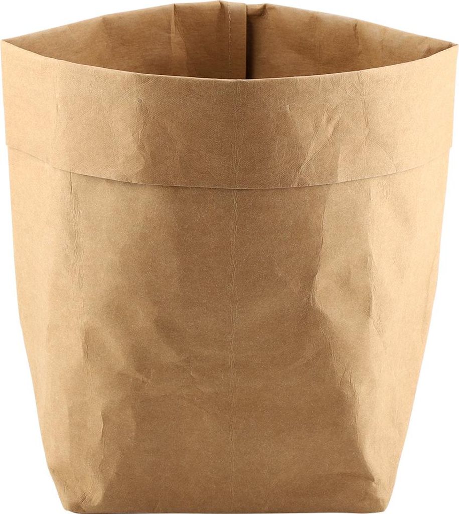 Kraftpapier-Tüte Blumen-Pflanzentopf-Abdeckung Behälter Multifunktionale Aufbewahrungstasche (25*25*40 cm)