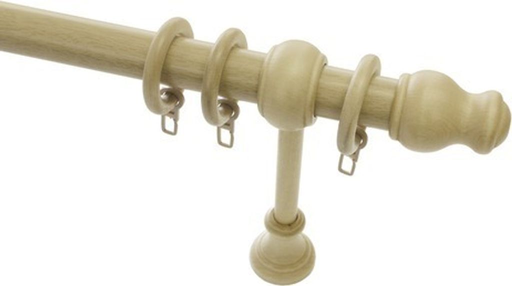 Gardinenstangen Set Lugano Classic natur 300 cm Ø 28 mm Produktbild 